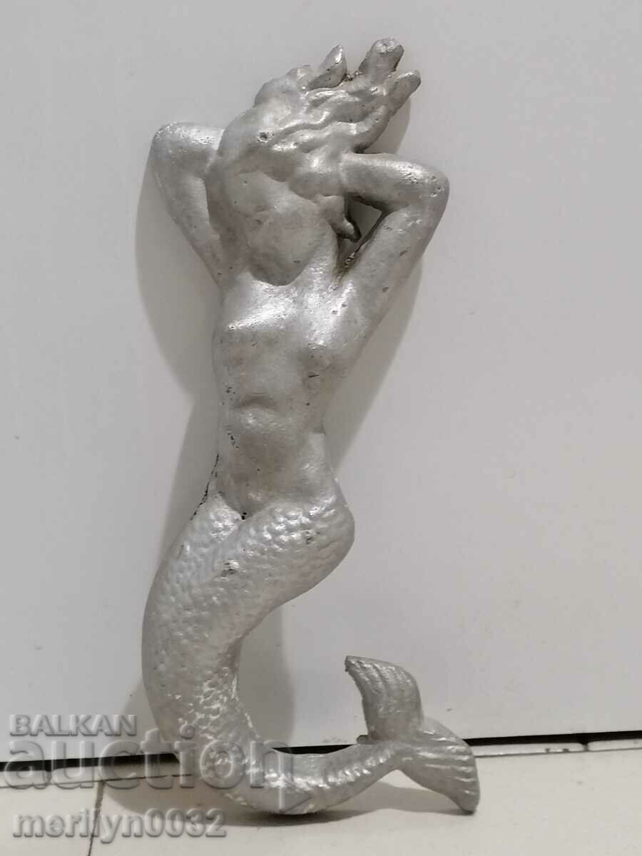 Фигура на русалка релефен алуминий соц период барелеф - 5 Фигура на русалка релефен алуминий соц период барелеф - 5
