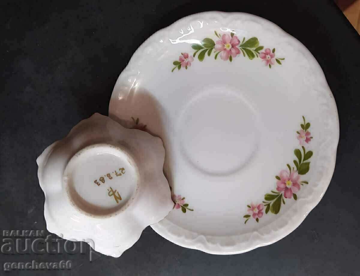 Porcelain basket 1983/miniature with price 10.00 BGN | € 5.11 Porcelain basket 1983/miniature with price 10.00 BGN | € 5.11