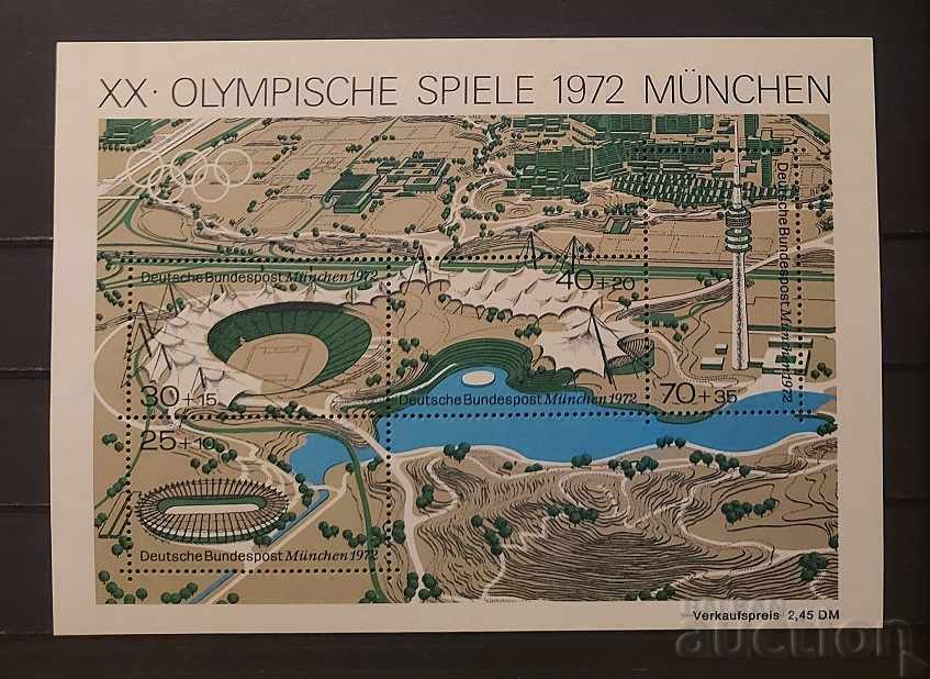 Германия 1972 Олимпийски игри Мюнхен '72 Блок MNH