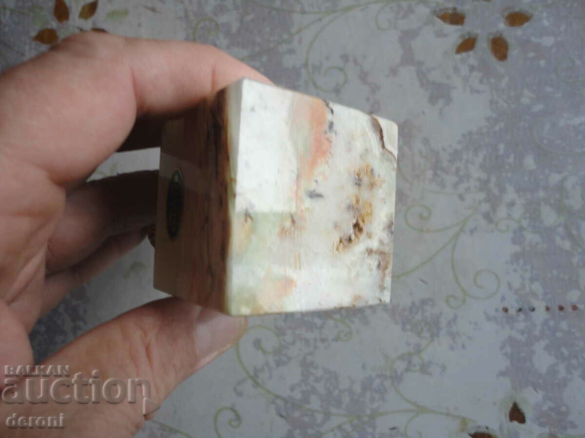 Italian bronze and onyx candlestick - 5 Italian bronze and onyx candlestick - 5