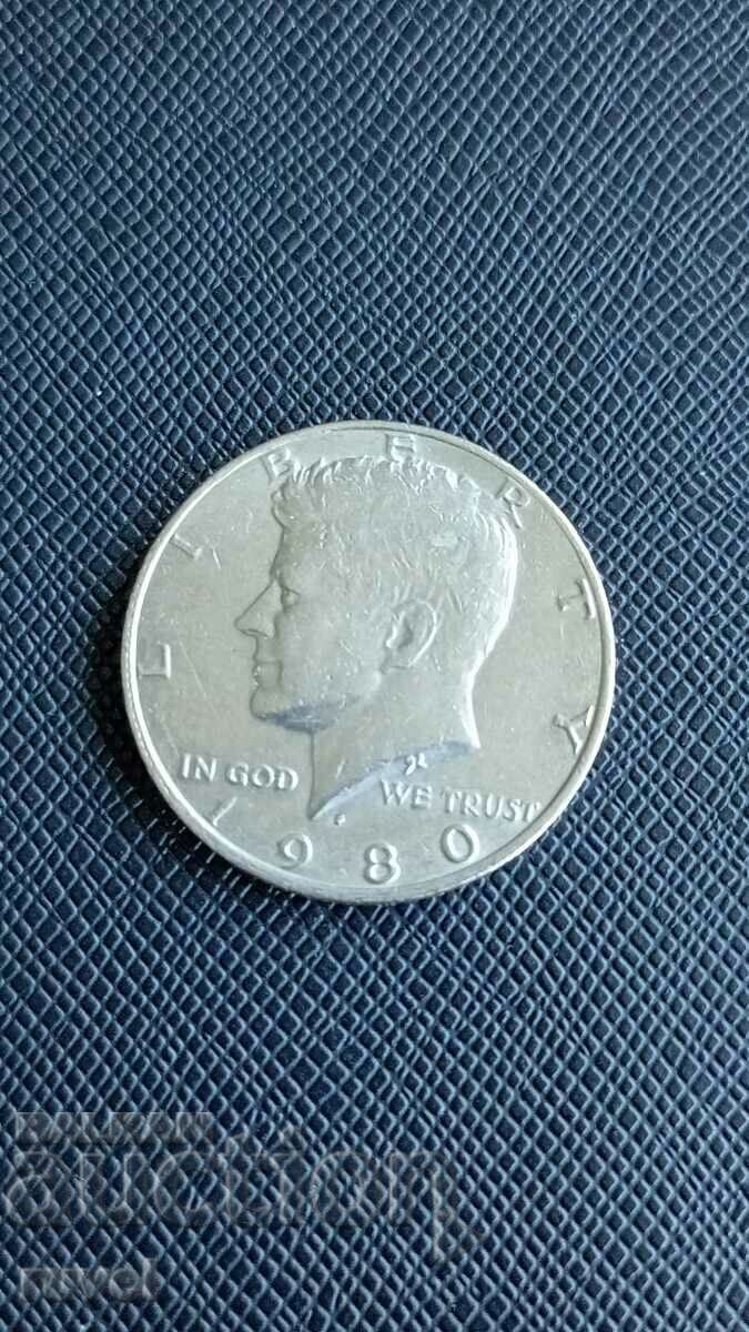USA Half Dollar 1980