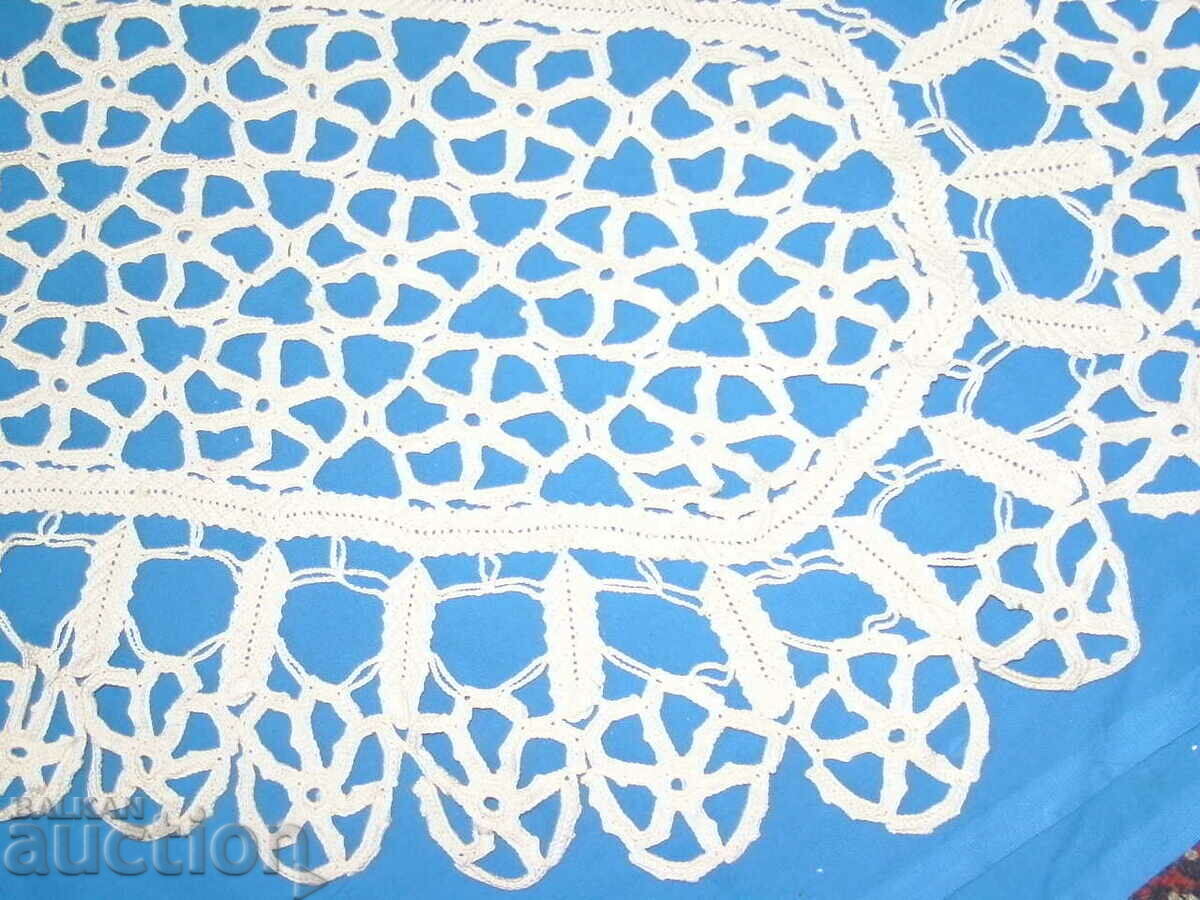 1930s Vintage Hand Crocheted Cotton Tablecloth with price 69.00 BGN | € 35.28 1930s Vintage Hand Crocheted Cotton Tablecloth with price 69.00 BGN | € 35.28