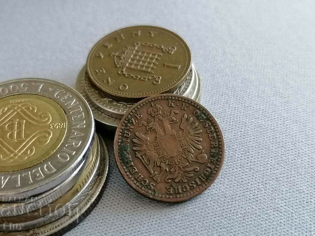 Coin - Austria-Hungary - 1 Kreuzer | 1860; Series A with price 17.00 BGN | € 8.69 Coin - Austria-Hungary - 1 Kreuzer | 1860; Series A with price 17.00 BGN | € 8.69