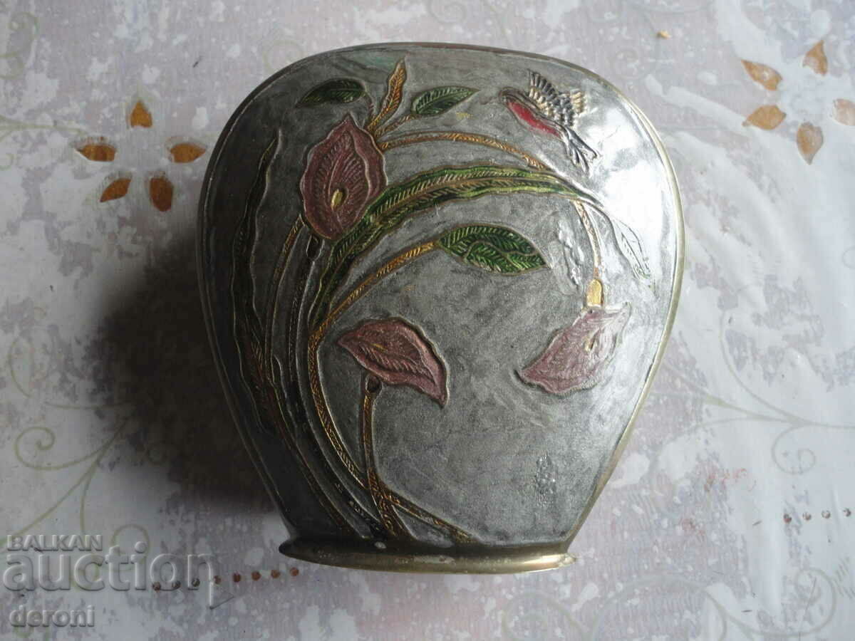 Bronze vase with enamel - 7 Bronze vase with enamel - 7