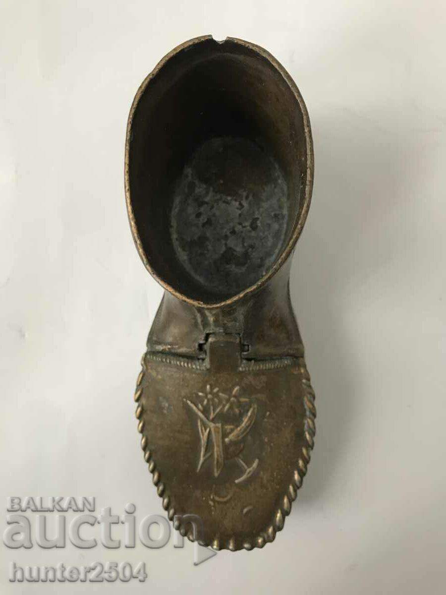 Μποτάκι χάλκινο τασάκι-15/7 cm - 5