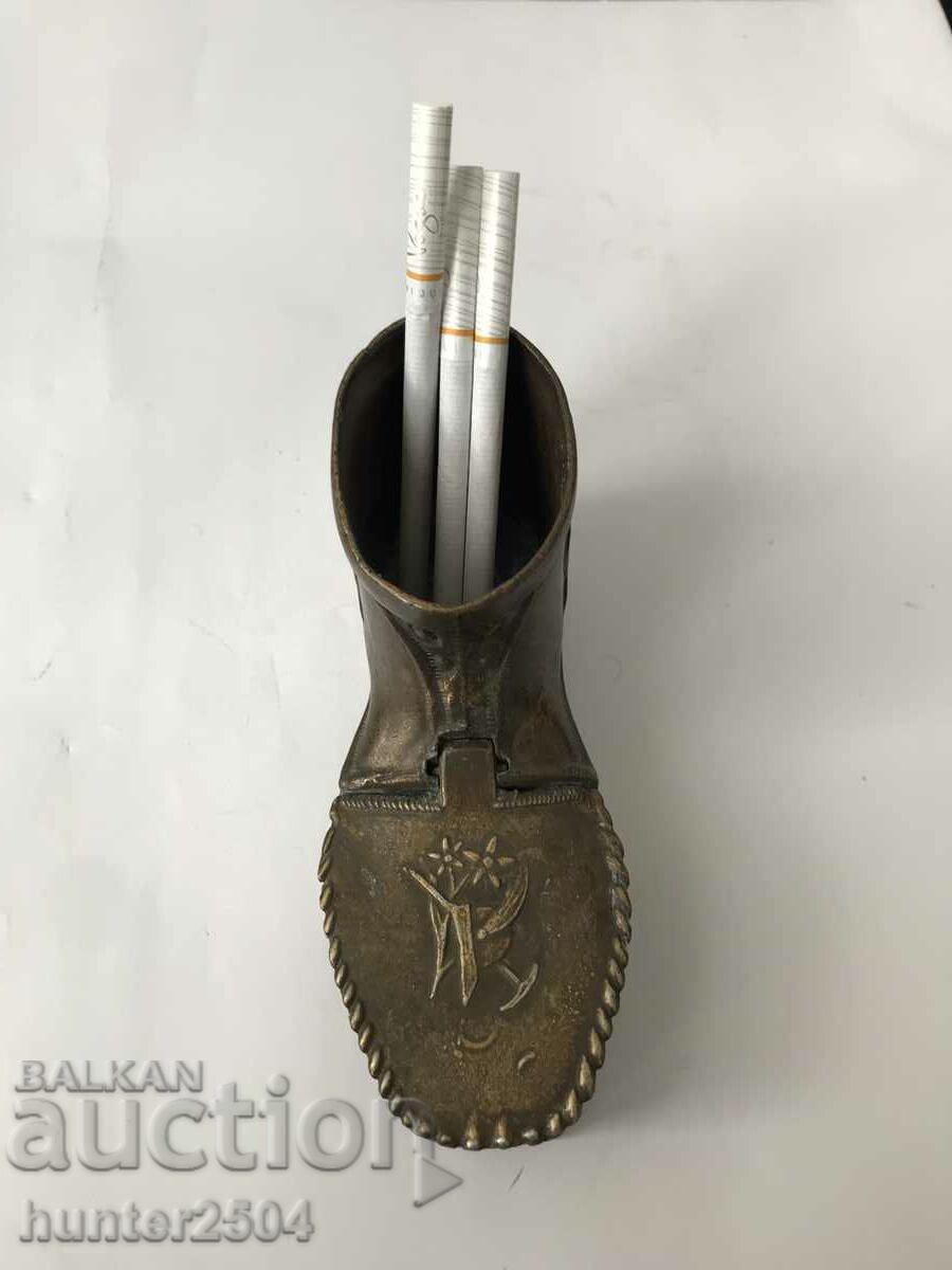 Bronze ashtray Boot-15/7 cm