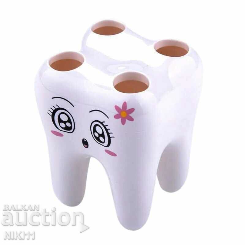 Auction  Toothbrush holder in the shape of a tooth