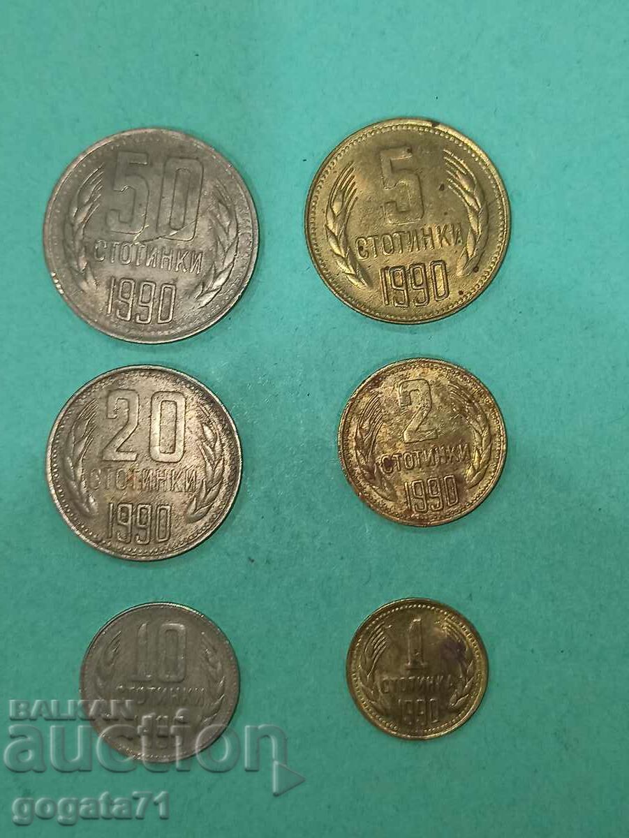 Lot of coins 1990