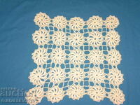 Vintage hand crocheted cotton tablecloth