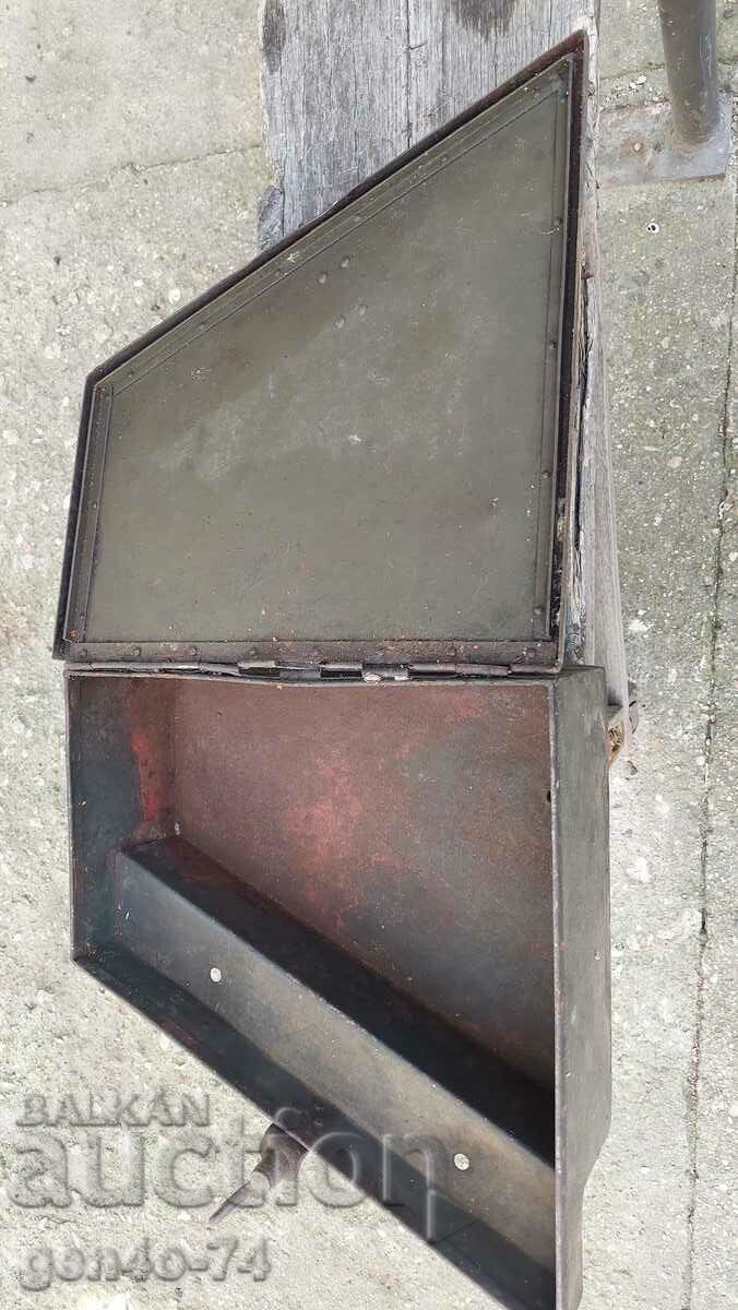 old metal tool box