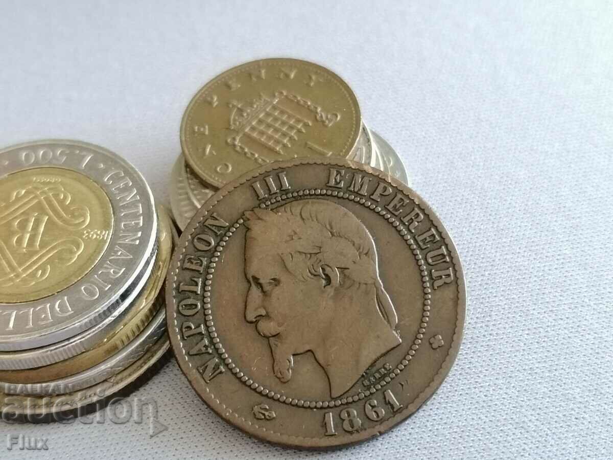 Coin - France - 10 centimes (Napoleon III) | 1861 with price 28.00 BGN | € 14.32 Coin - France - 10 centimes (Napoleon III) | 1861 with price 28.00 BGN | € 14.32
