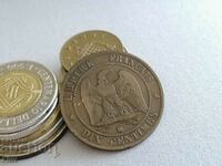 Mонета - Франция - 10 сентима (Наполеон III) | 1861г.