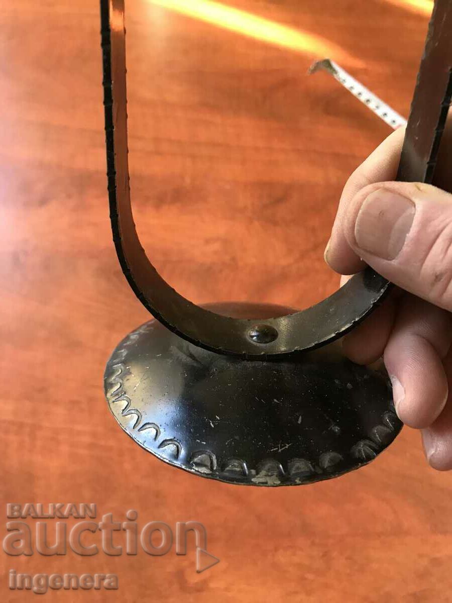 Auction CANDLESTICK WROUGHT IRON METAL ANTIQUE PAIR Auction CANDLESTICK WROUGHT IRON METAL ANTIQUE PAIR