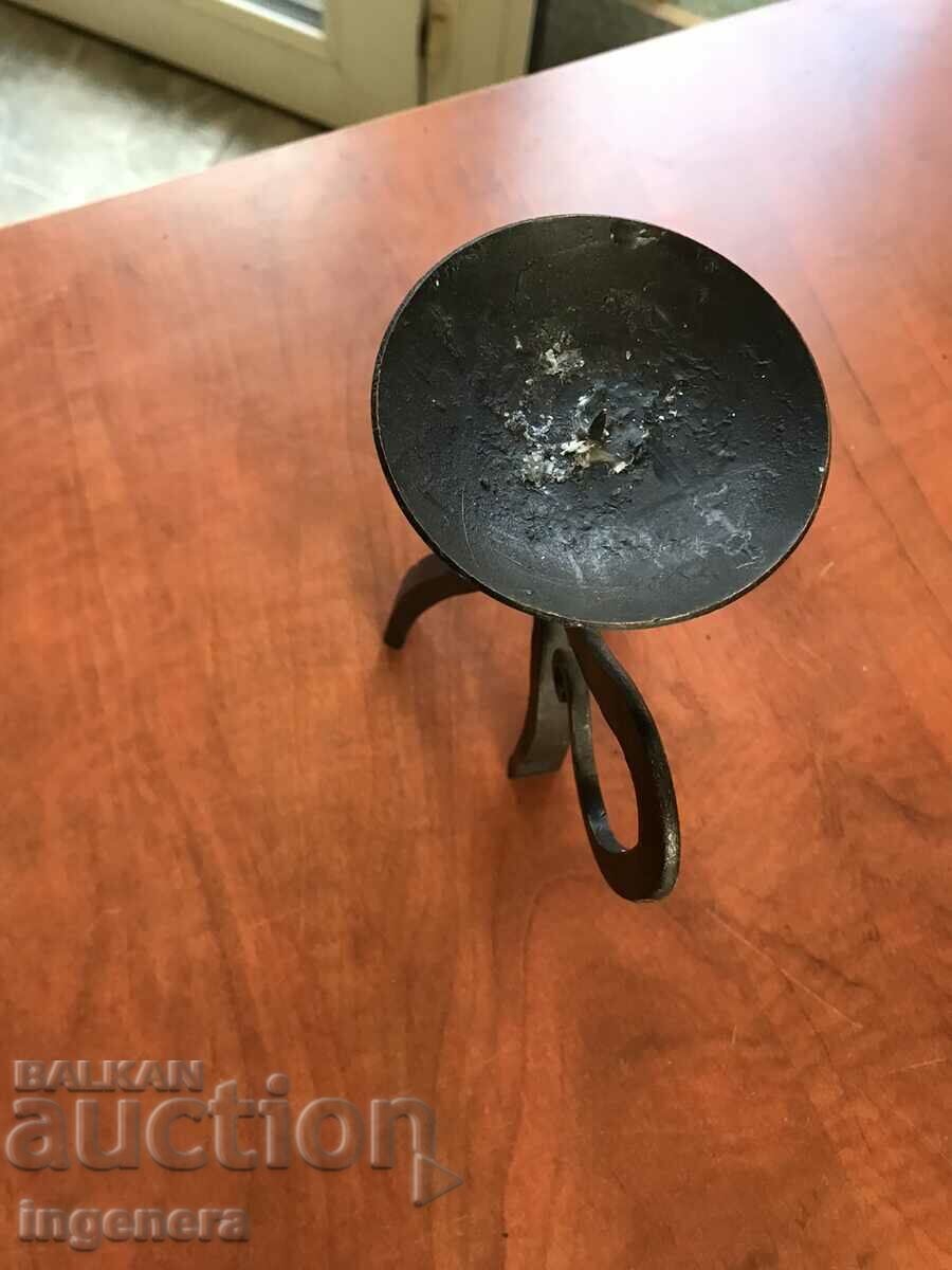 Auction CANDLESTICK WROUGHT IRON METAL ANTIQUE SOLID Auction CANDLESTICK WROUGHT IRON METAL ANTIQUE SOLID