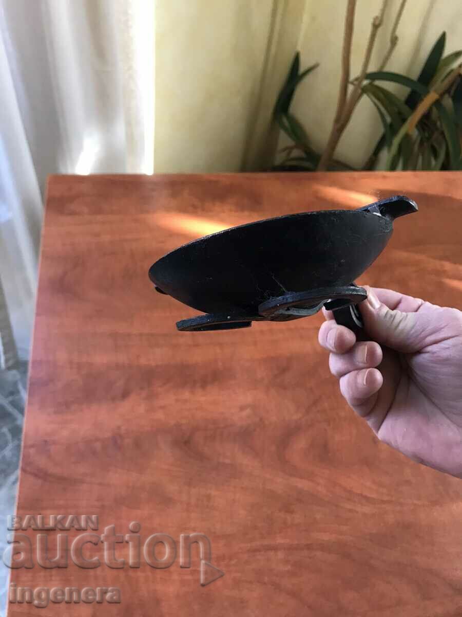 ASHTRAY FORGED ANTIQUE SOLID - 7 ASHTRAY FORGED ANTIQUE SOLID - 7