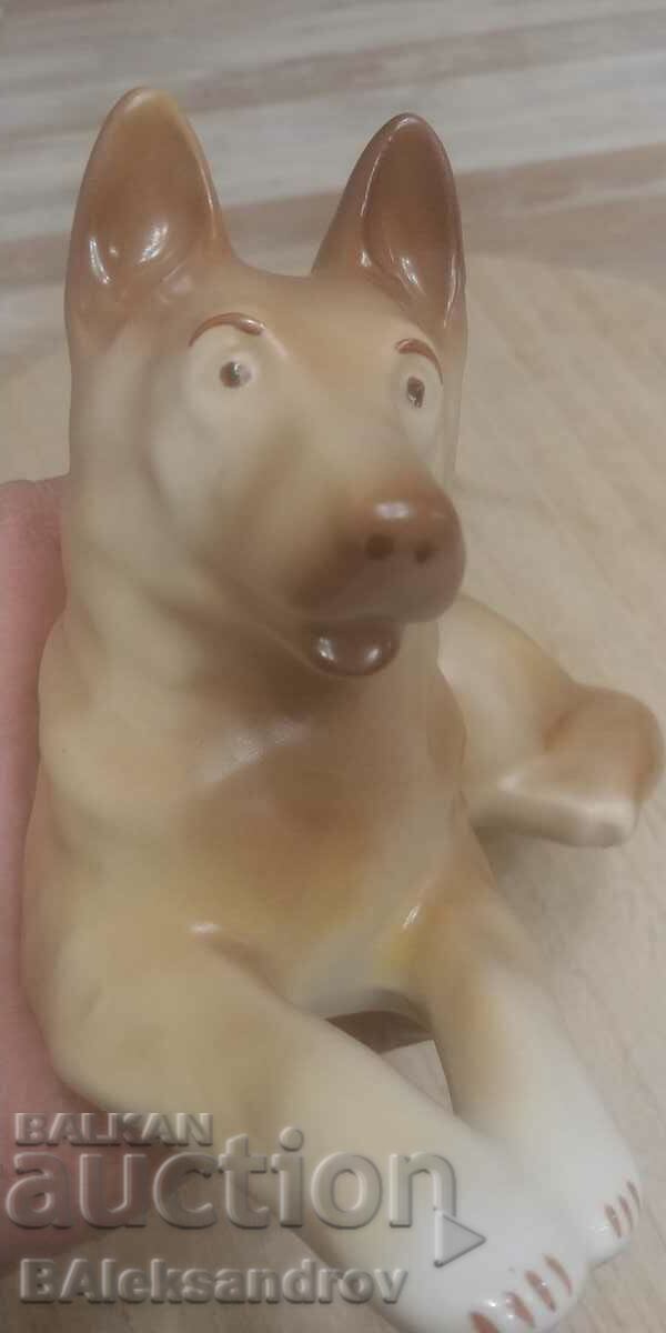 Μεγάλη πορσελάνινη φιγούρα σκύλου - 5 Μεγάλη πορσελάνινη φιγούρα σκύλου - 5