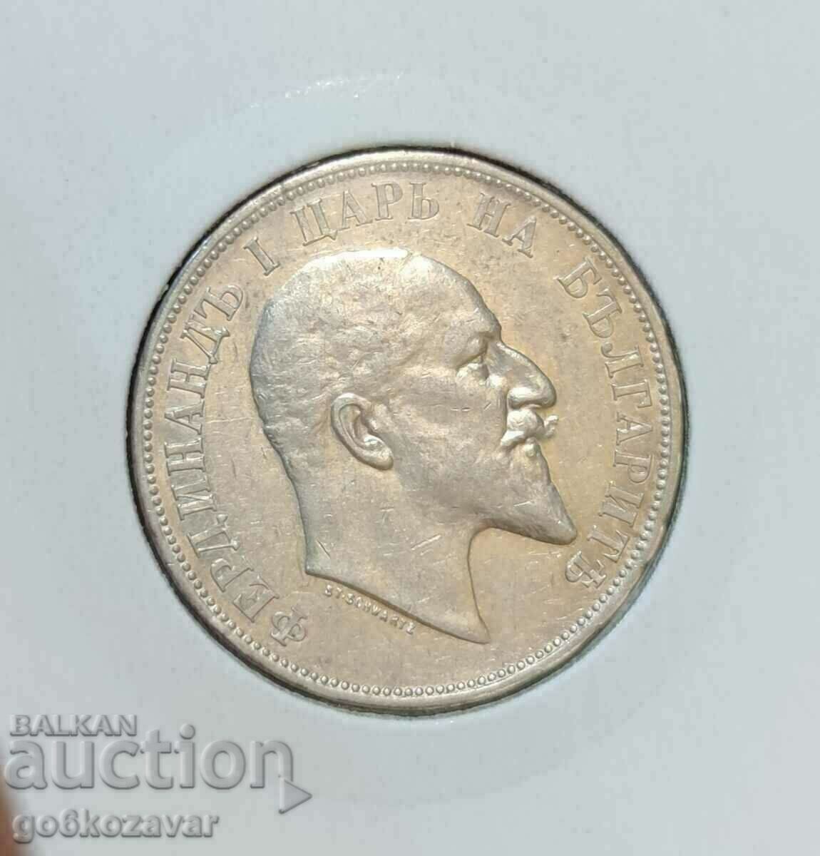 Доставка на България 2 лева 1910г Сребро ! Рядка.! Колекция !