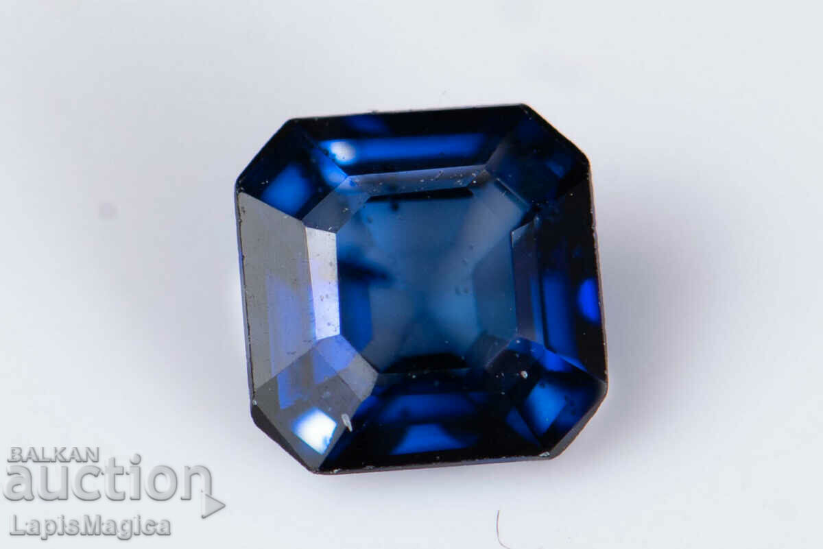 Blue Ceylon Sapphire 0.43ct 4mm Heated Square Cut