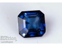 Blue Ceylon Sapphire 0,43ct 4mm Tăitură pătrată încălzită