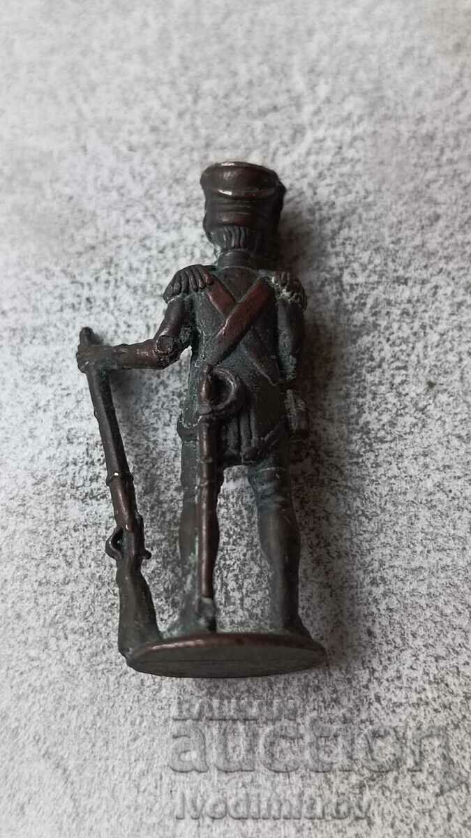 Prussian soldier chocolate egg metal figurine with price 13.45 BGN | € 6.88
