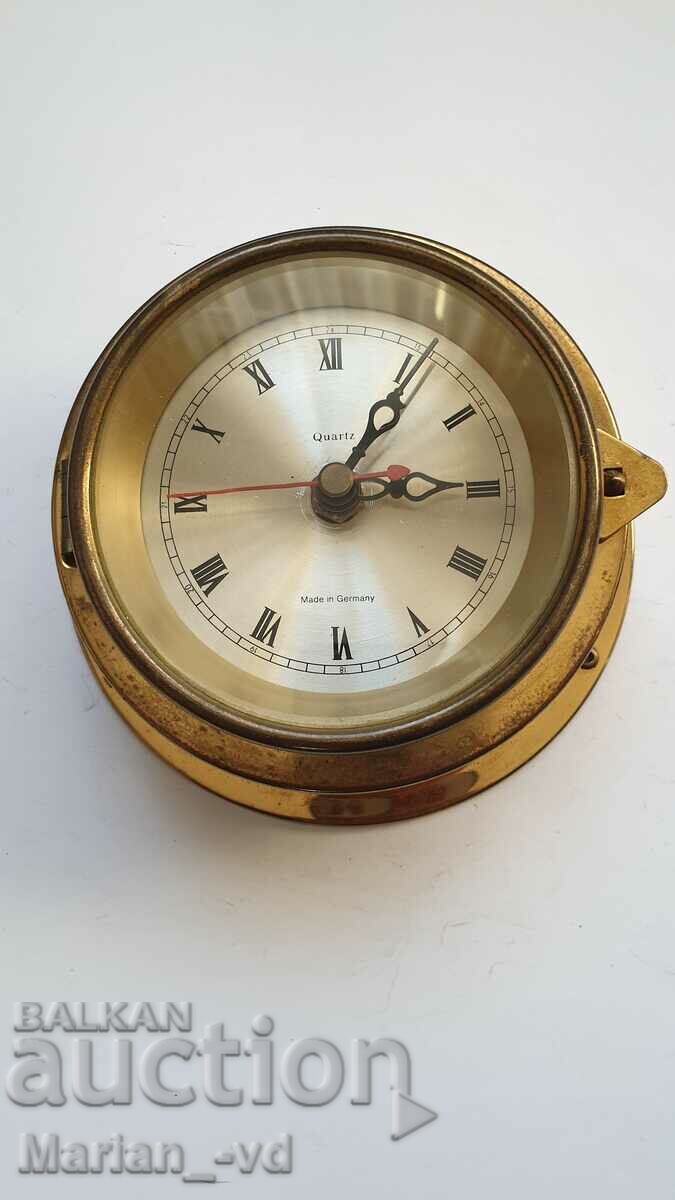 Delivery of Old Brass Quartz Ship's Clock