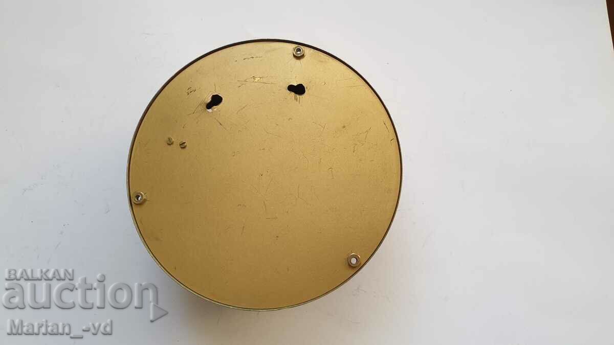 Old Brass Quartz Ship's Clock - 7