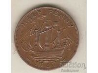 +Great Britain 1I2 pence 1967