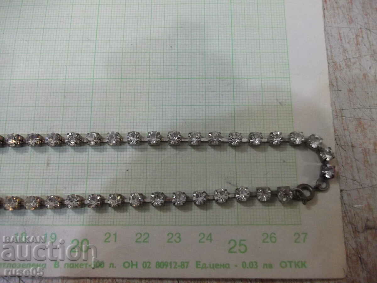 Chain with stones, imitation jewelry - 16 g. with price 10.00 BGN | € 5.11 Chain with stones, imitation jewelry - 16 g. with price 10.00 BGN | € 5.11