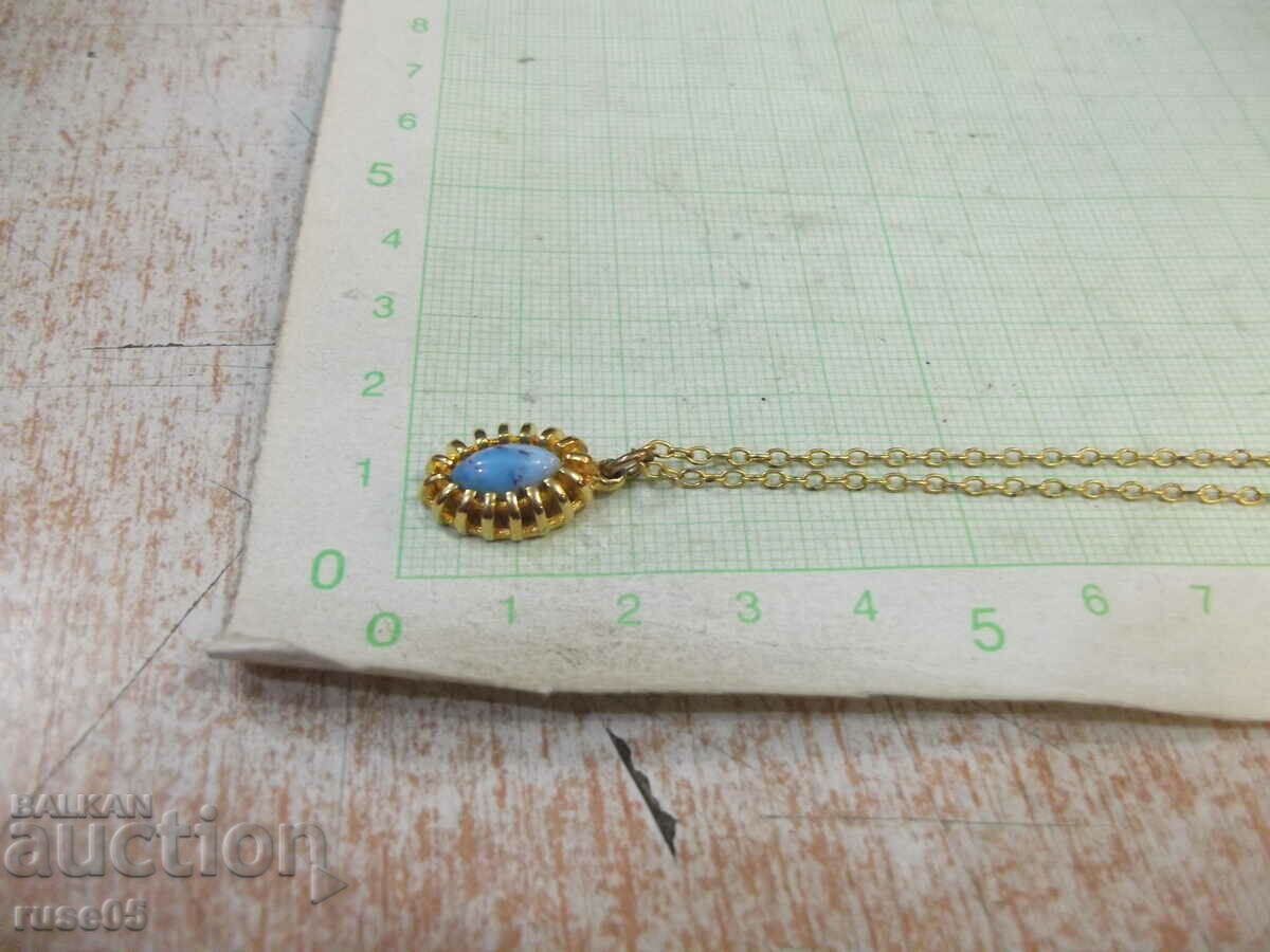 Колие с висулка с камък имитационна бижутерия - 5 Колие с висулка с камък имитационна бижутерия - 5