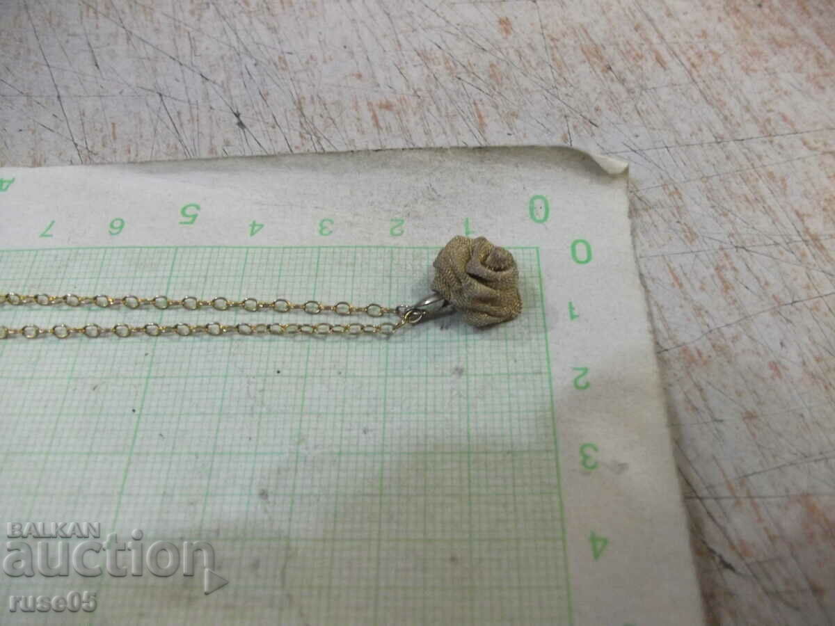 Колие с висулка роза имитационна бижутерия - 5 Колие с висулка роза имитационна бижутерия - 5