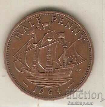 +Great Britain 1I2 pence 1964