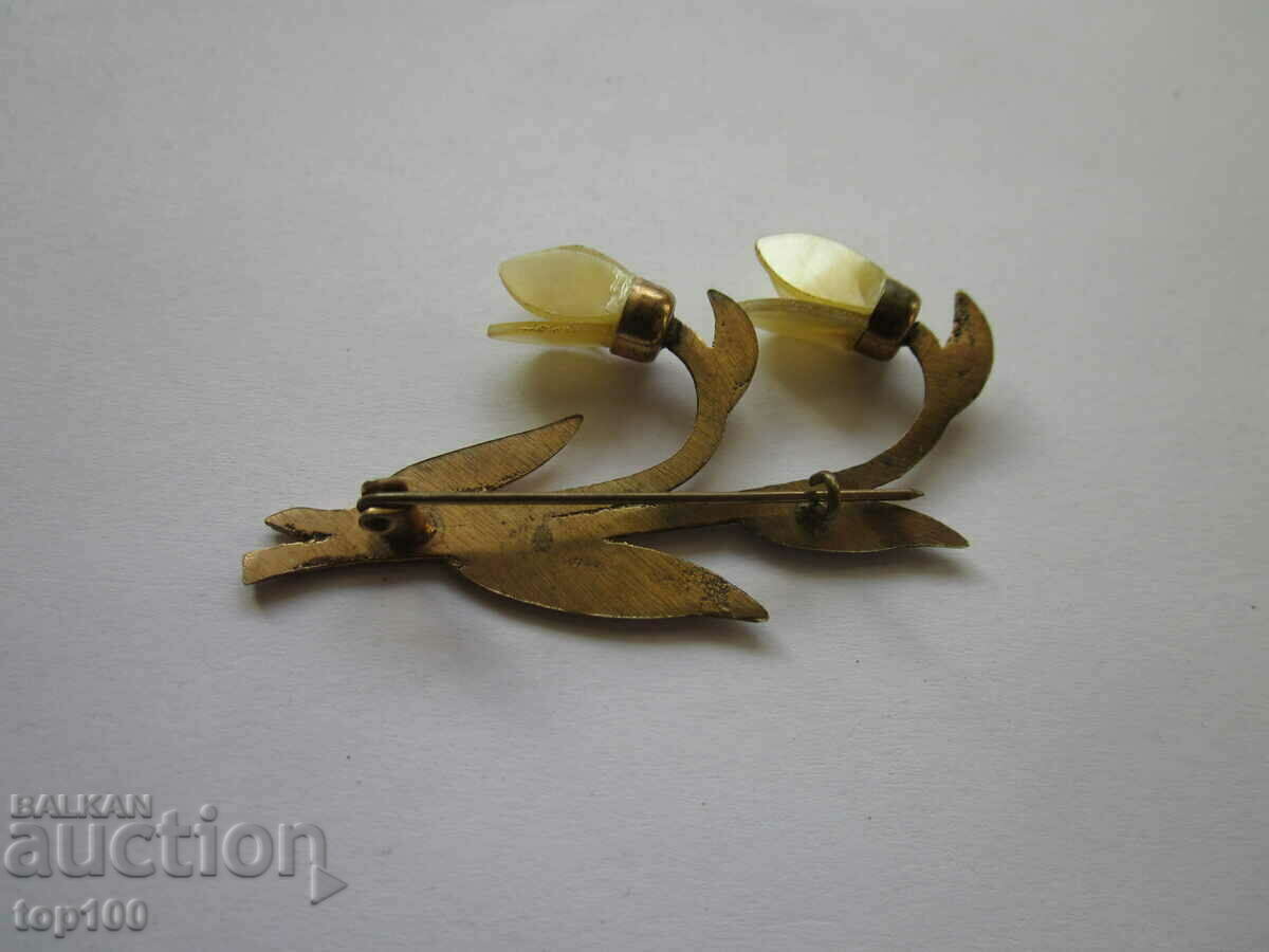 OLD BROOCH IN THE SHAPE OF SNOWFLAKES BZC !!! - 5 OLD BROOCH IN THE SHAPE OF SNOWFLAKES BZC !!! - 5