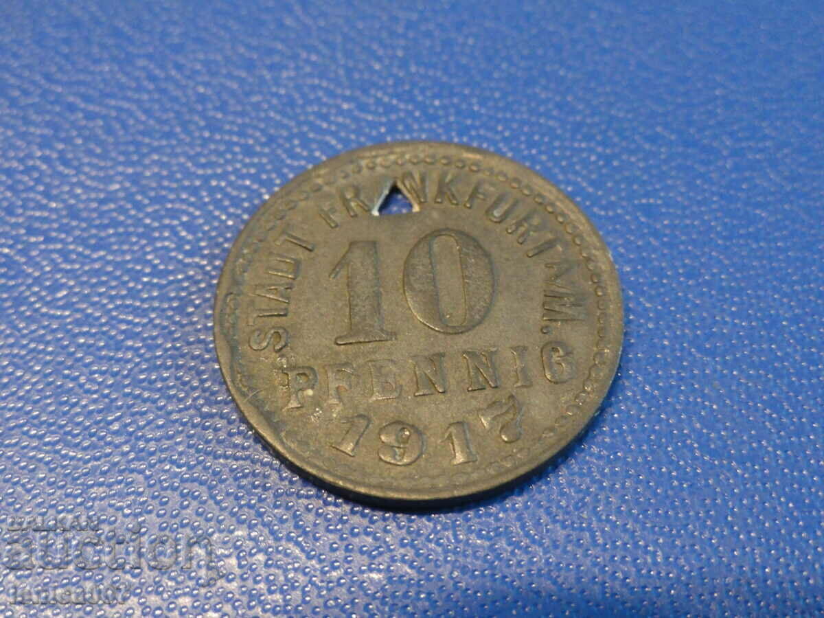 Delivery of Germany 1917 - 10 Pfenning "Frankfurt a Main" Delivery of Germany 1917 - 10 Pfenning "Frankfurt a Main"