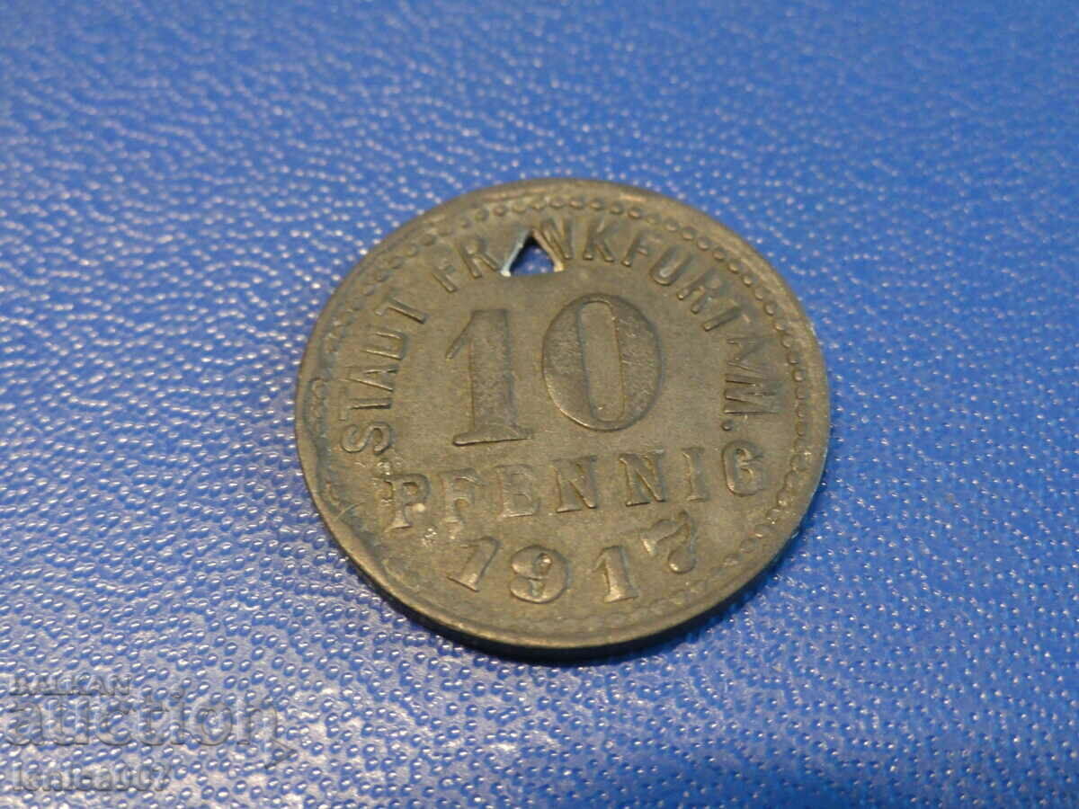 Germany 1917 - 10 Pfenning "Frankfurt a Main" - 6 Germany 1917 - 10 Pfenning "Frankfurt a Main" - 6