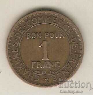 +Франция  1  франк  1922 г.
