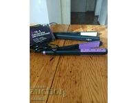 Hair straighteners 2 pieces for straightening.