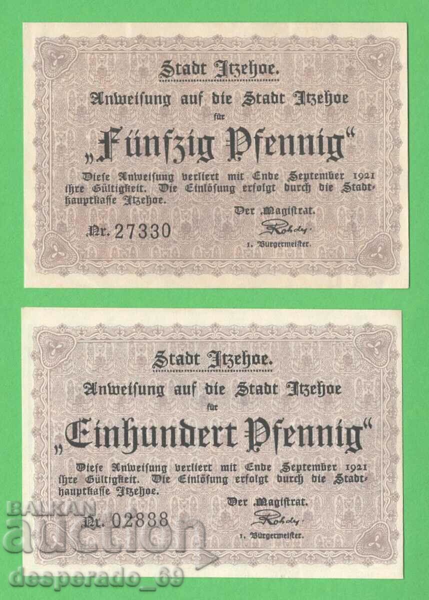 (¯`'•.¸NOTGELD (city. Itzehoe) 1921 UNC -2 pcs. banknotes¸.•'´¯) with price 6.40 BGN | € 3.27 (¯`'•.¸NOTGELD (city. Itzehoe) 1921 UNC -2 pcs. banknotes¸.•'´¯) with price 6.40 BGN | € 3.27