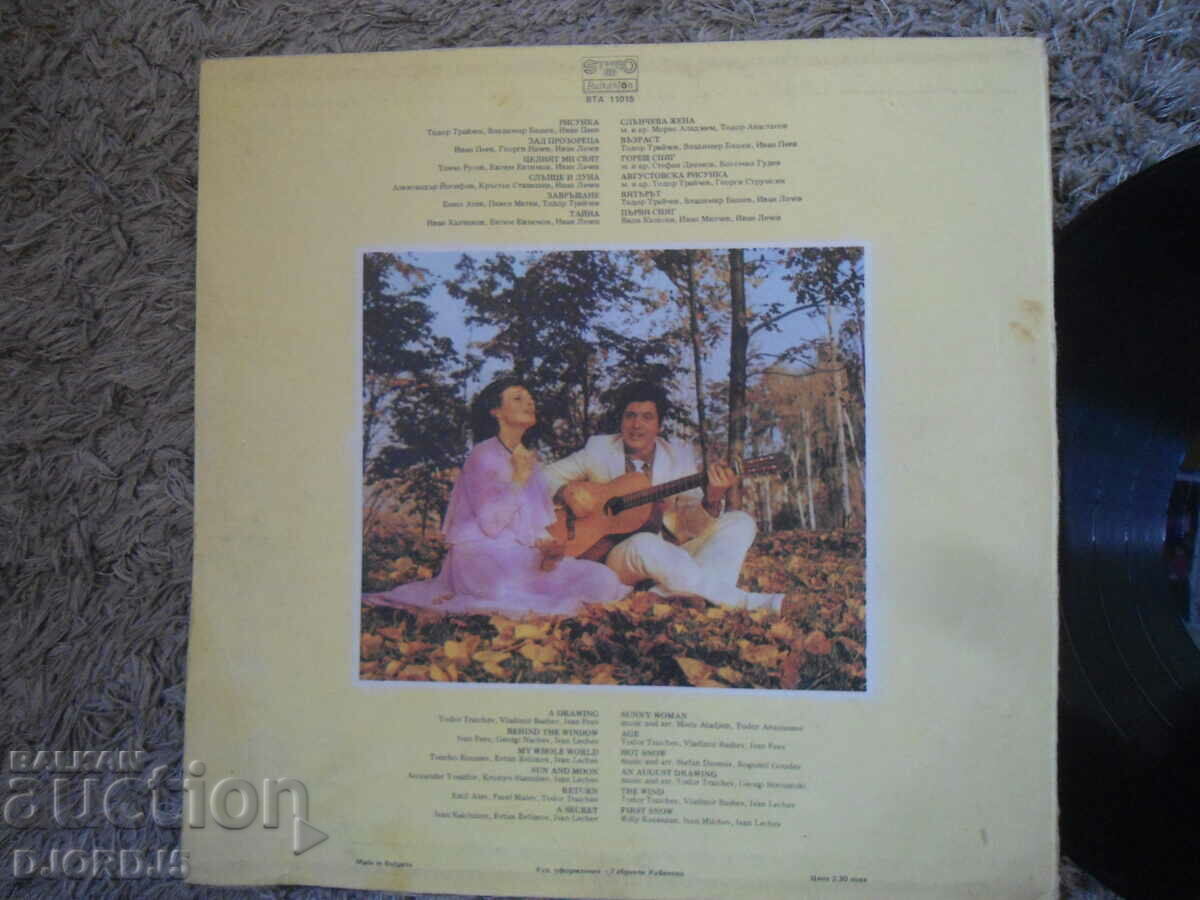 Delivery of Mariana and Todor Trajchevi, VTA 11015, gramophone record, large Delivery of Mariana and Todor Trajchevi, VTA 11015, gramophone record, large