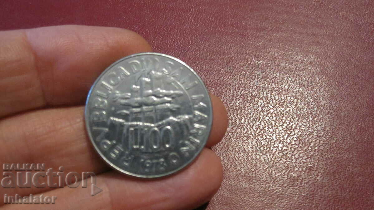 San Marino 100 de lire sterline 1978 - FAO