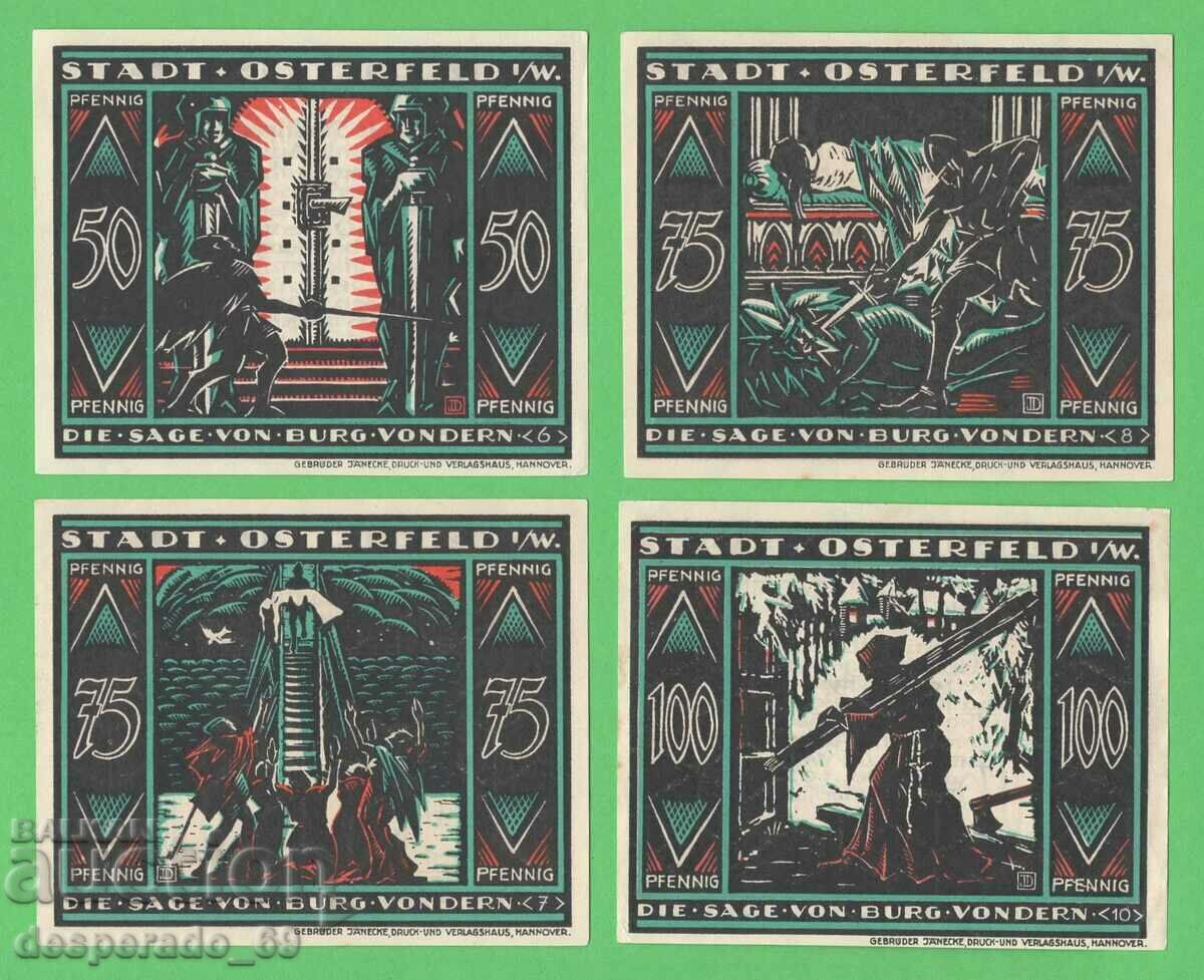 Auction (¯`'•.¸NOTGELD (city Osterfeld) 1921 UNC -8 pcs. banknotes •'´¯) Auction (¯`'•.¸NOTGELD (city Osterfeld) 1921 UNC -8 pcs. banknotes •'´¯)