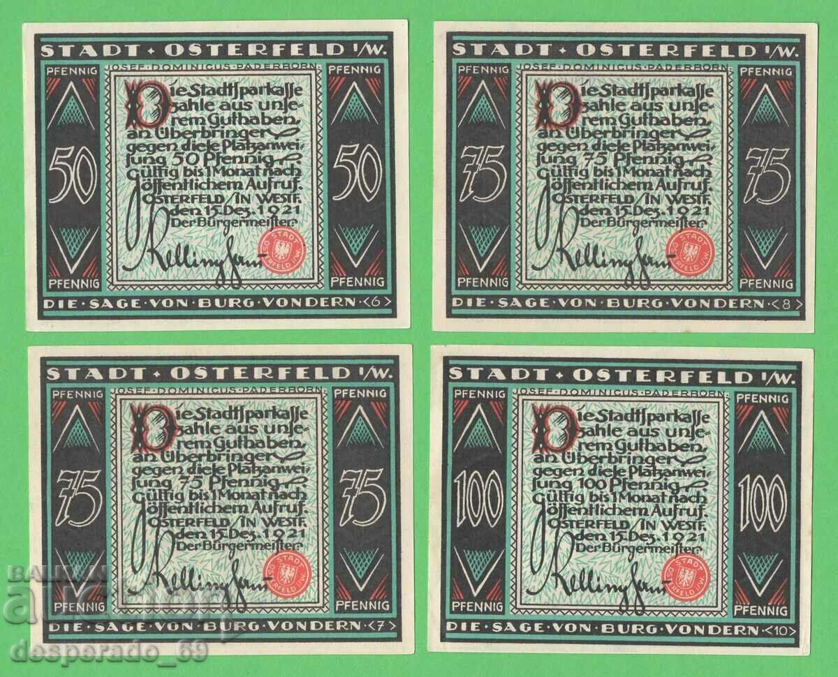 Delivery of (¯`'•.¸NOTGELD (city Osterfeld) 1921 UNC -8 pcs. banknotes •'´¯) Delivery of (¯`'•.¸NOTGELD (city Osterfeld) 1921 UNC -8 pcs. banknotes •'´¯)