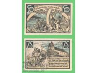(¯`'•.¸NOTGELD (orașul Wesenberg) 1921 UNC -2 buc. bancnote •'´¯)