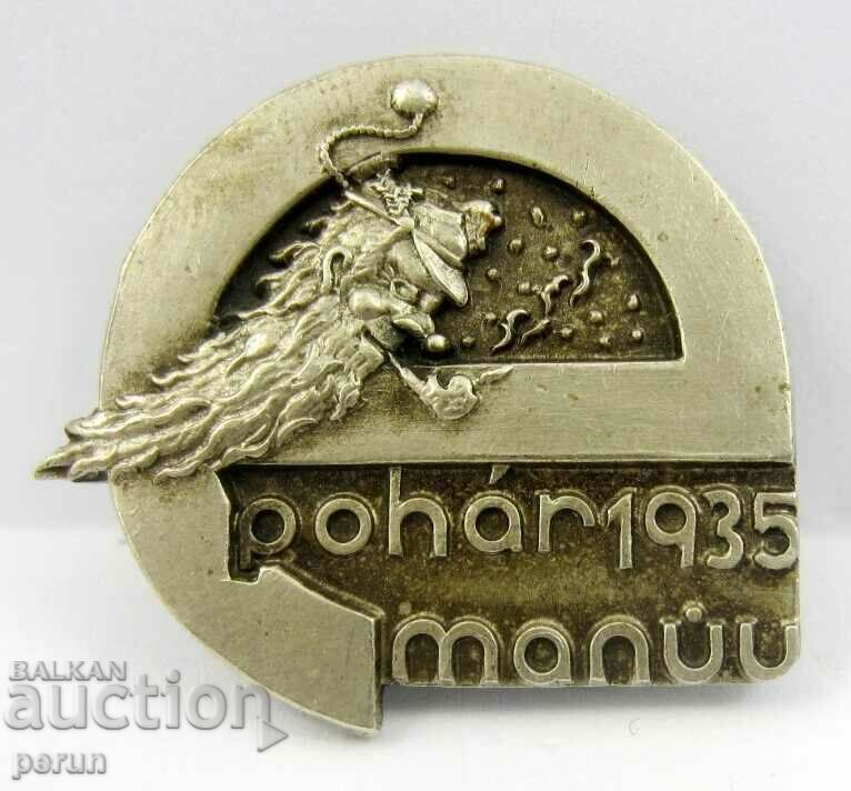 Old Czech badge 1935 with price 18.00 BGN | € 9.20 Old Czech badge 1935 with price 18.00 BGN | € 9.20