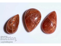 3 pcs sunstone confetti 10.4ct drop cabochon #1