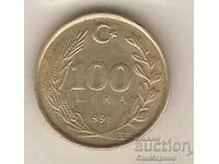 Τουρκία 100 λίρες 1991