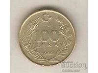 Turkey 100 Lira 1990