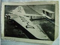 Снимка военен самолет D-2000 "Хинденбург" в Божурище, 1934