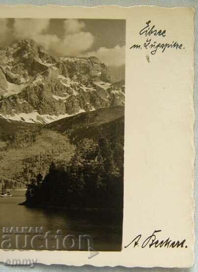 Auction Postcard Lake Eibsee, Germany, 1939 Auction Postcard Lake Eibsee, Germany, 1939