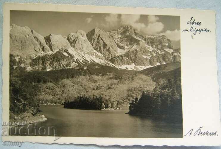 Postcard Lake Eibsee, Germany, 1939