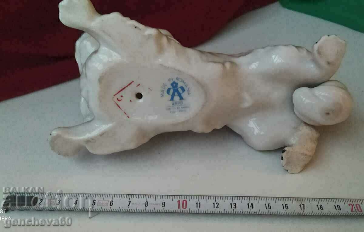 Mare câine pechinez din porțelan, cu marcaje - 5